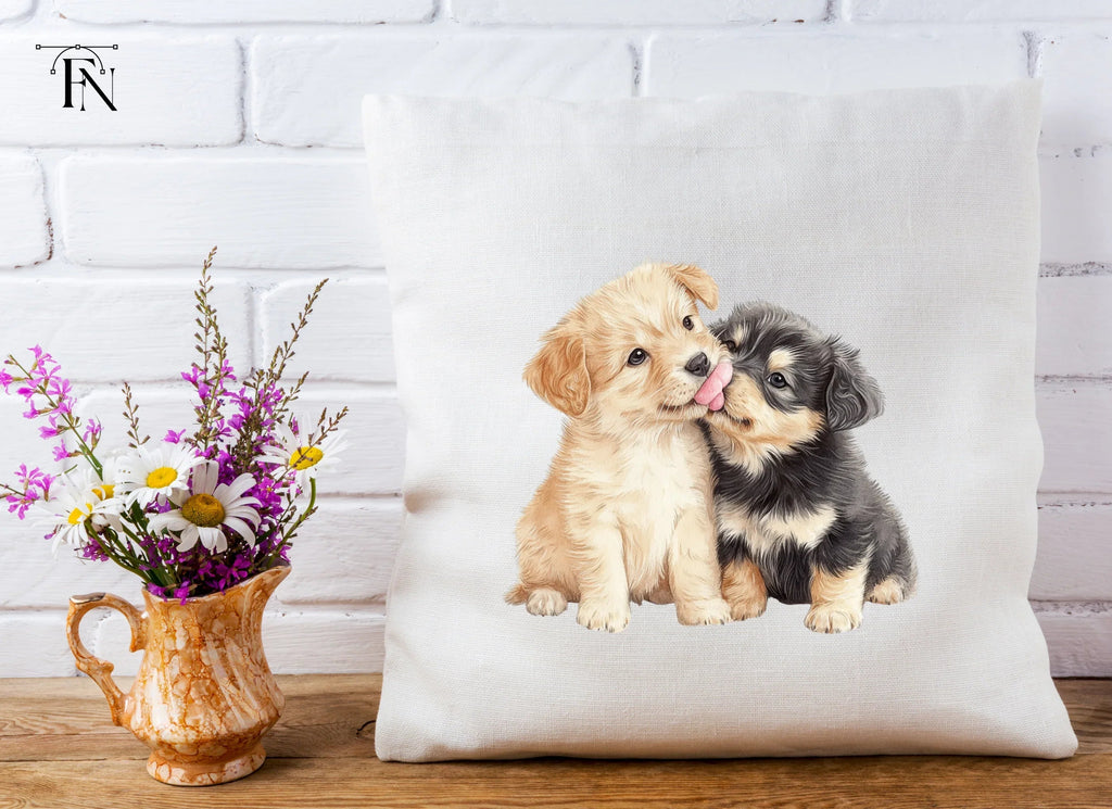 Playful Puppy Kisses Clipart Bundle
