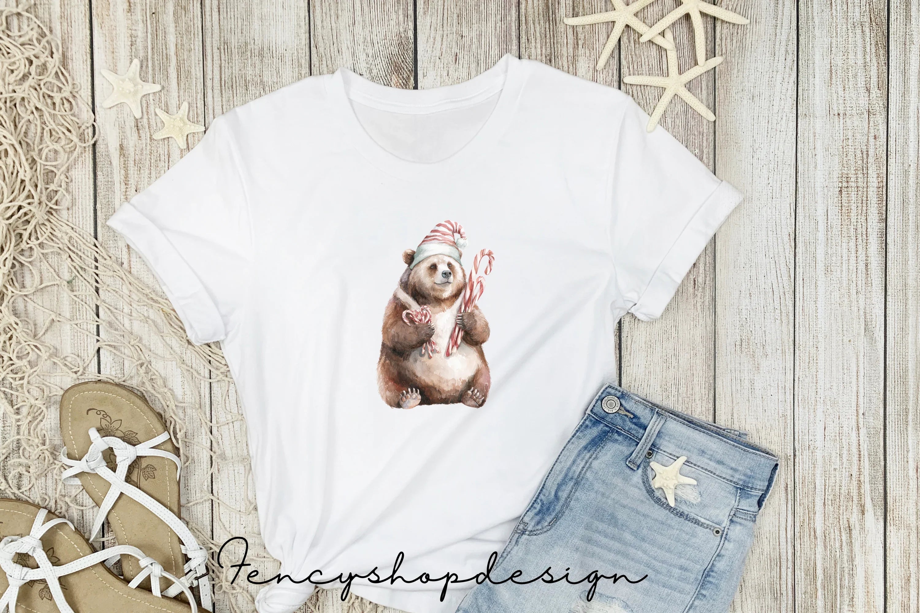 Cute Christmas Fox Clipart Bundle
