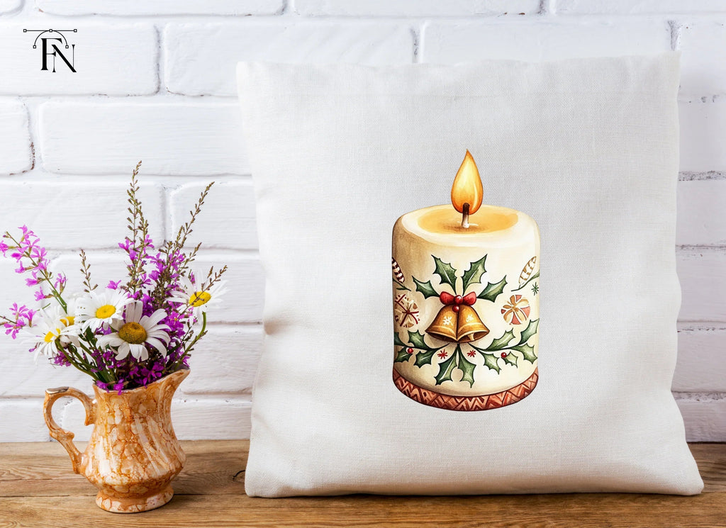 Christmas Candle Clipart Bundle