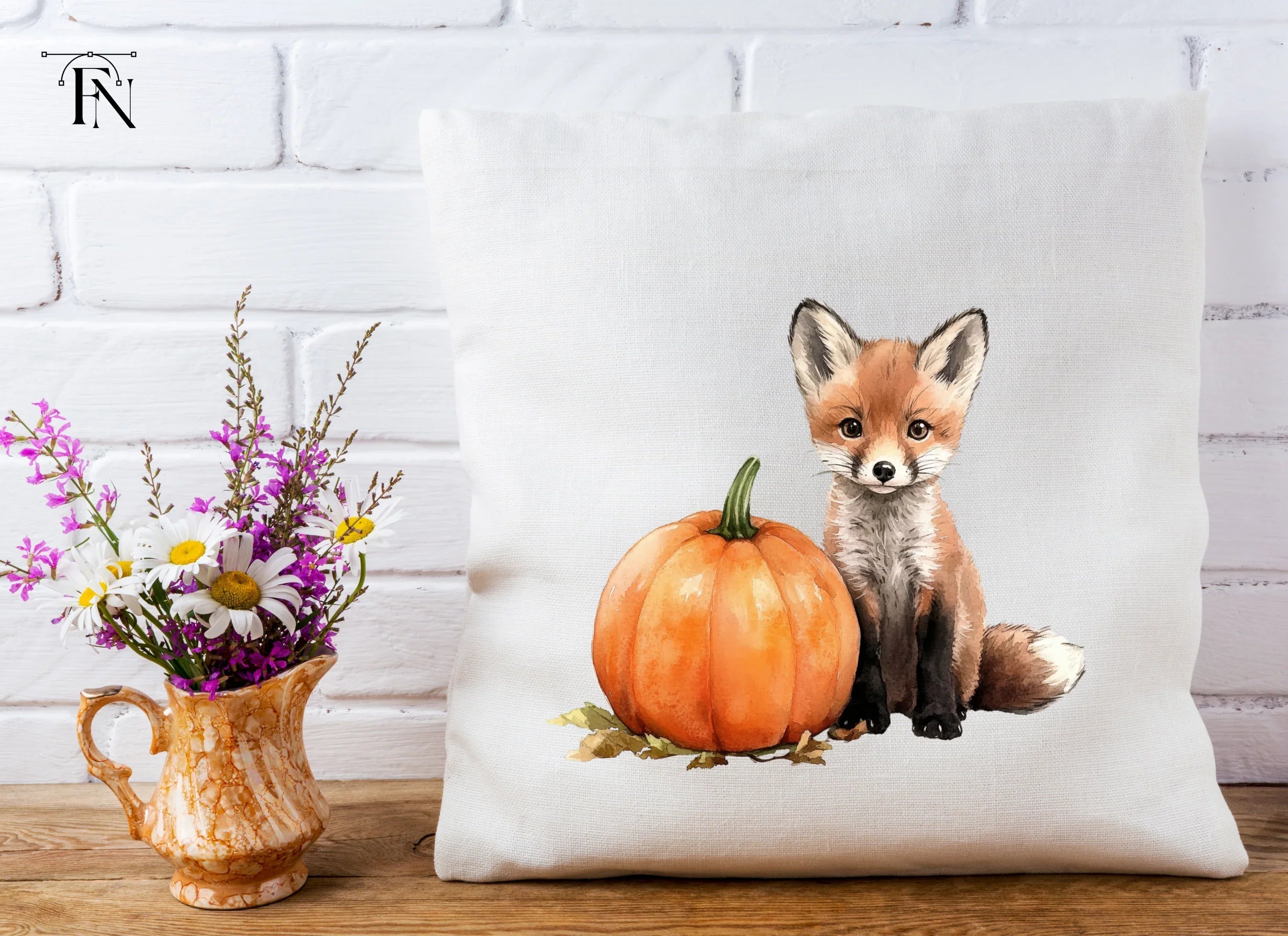 Adorable Fox and Pumpkin Duo Clipart Bundle
