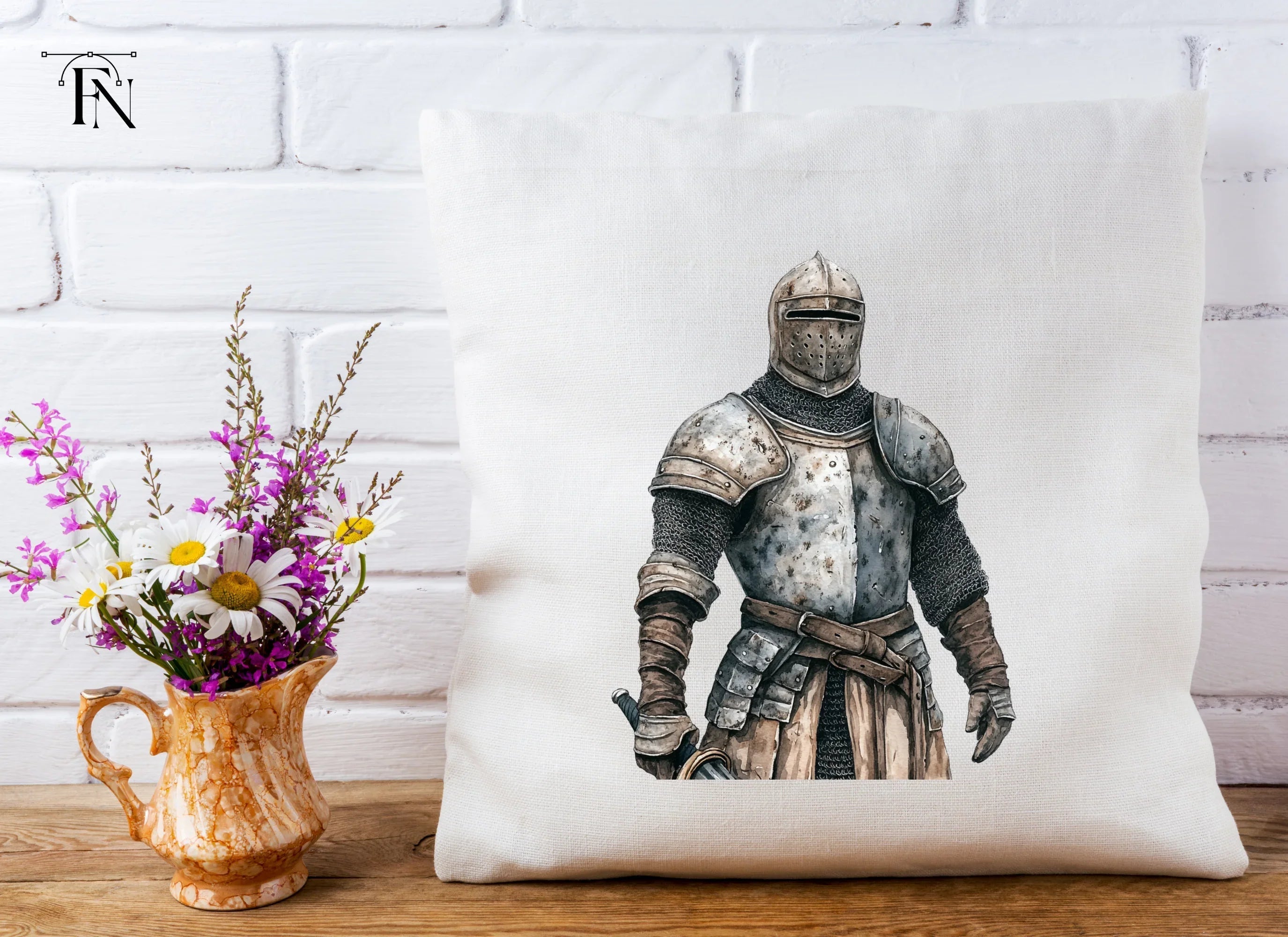 Medieval Knights in Armor Clipart Bundle