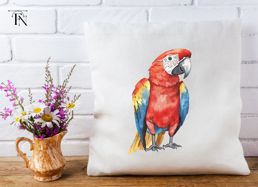 Vibrant Macaw Parrot Clipart Bundle