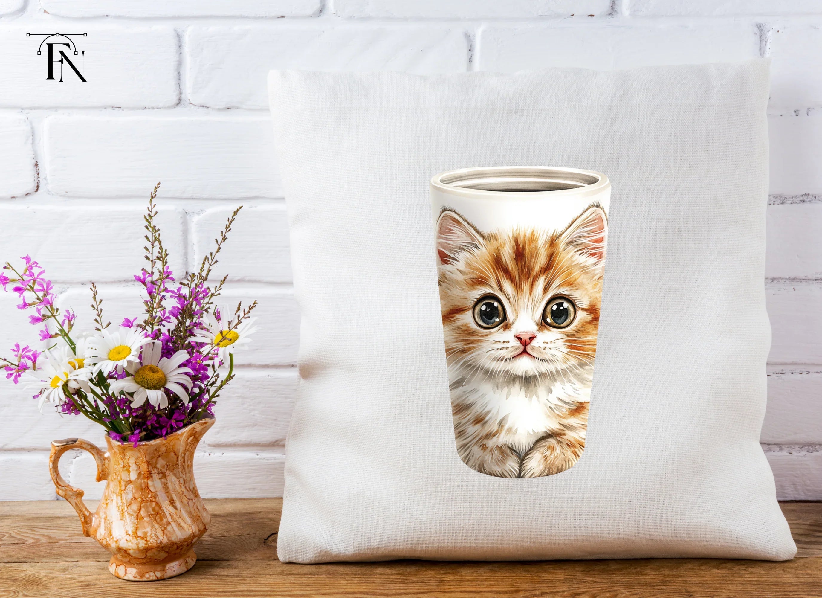 Adorable Fluffy Kitten Clipart Bundle