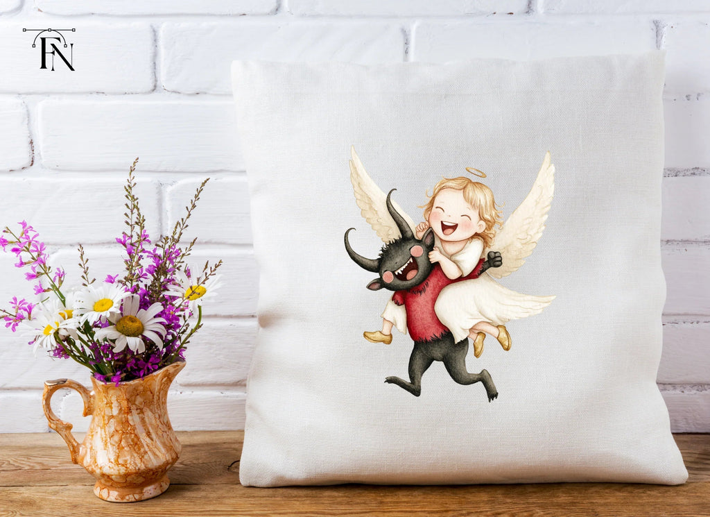 Cute Angel and Devil Friends Clipart Bundle