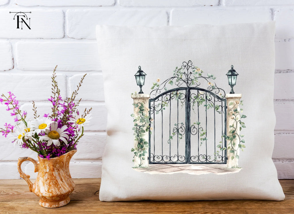 Elegant Wrought Iron Gate Clipart Bundle