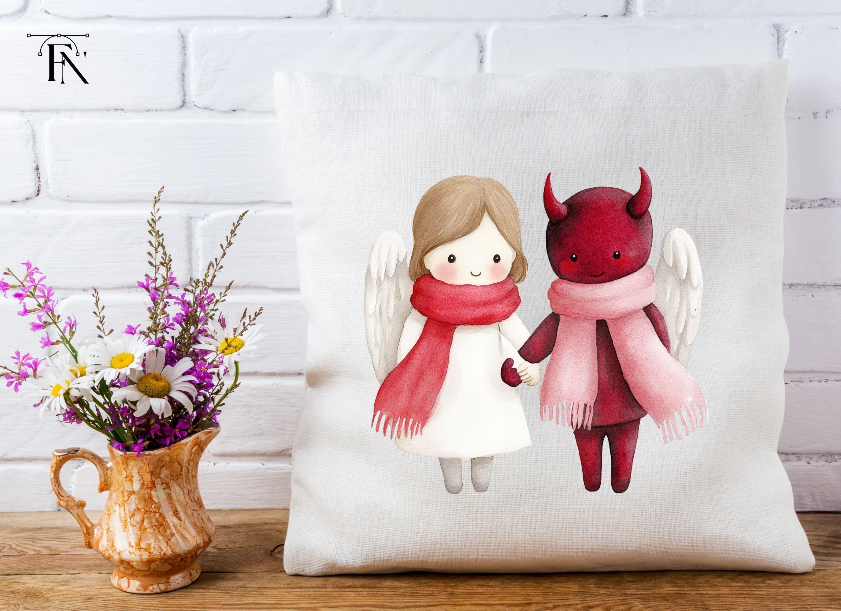 Angels and Devils Clipart Bundle