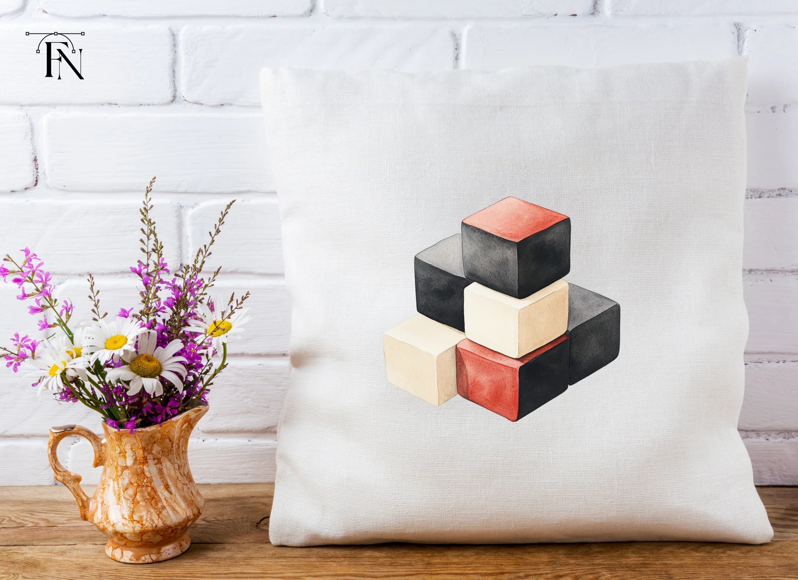Pyramid Cube Arrangement Clipart Bundle