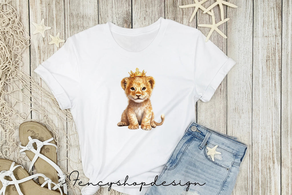 Cute Lion Cub King Clipart Bundle