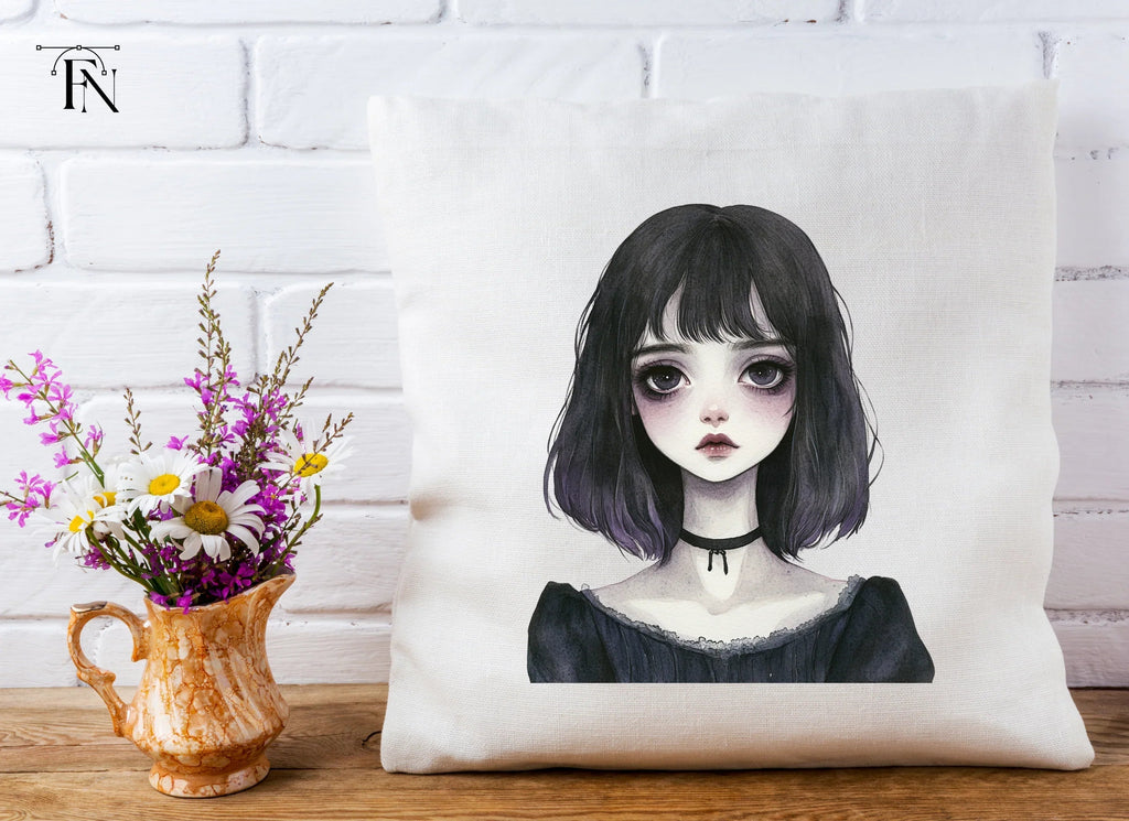 Dark Aesthetic Goth Girl Clipart Bundle