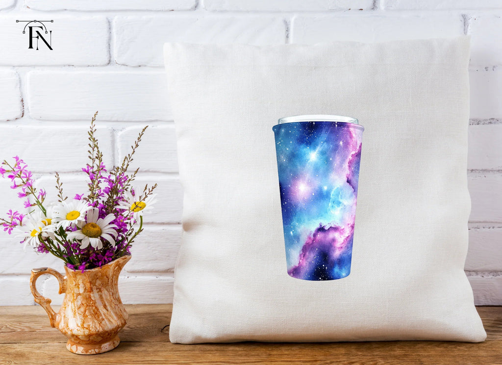 Pastel Galaxy Tumbler Clipart Bundle