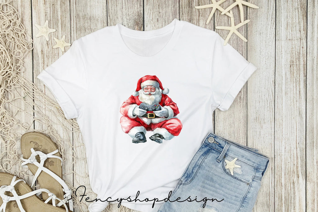 Santa Claus Gaming Clipart Bundle