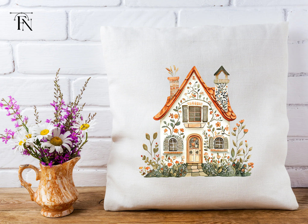 Floral Houses Clipart Bundle
