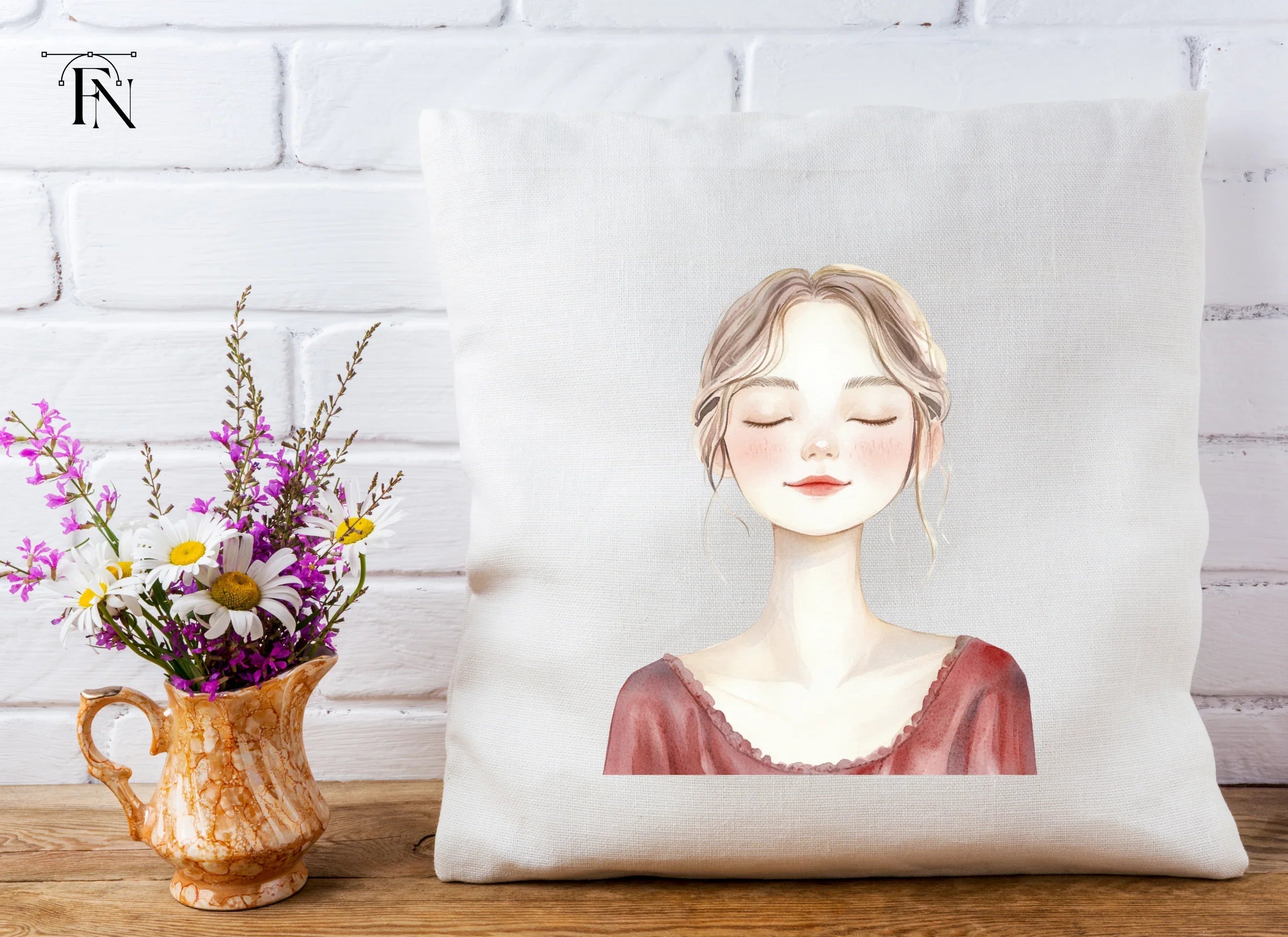 Serene Woman Clipart Bundle