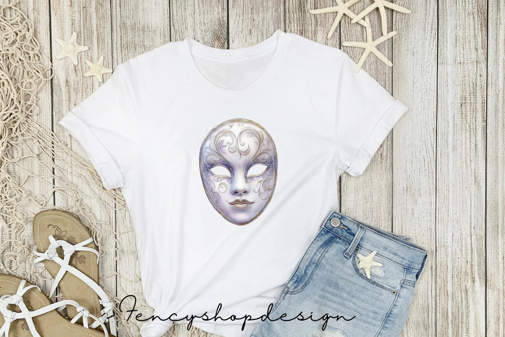 Elegant Venetian Masks Clipart Bundle