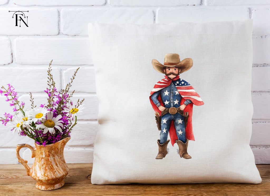 American Cowboy Superhero Clipart Bundle