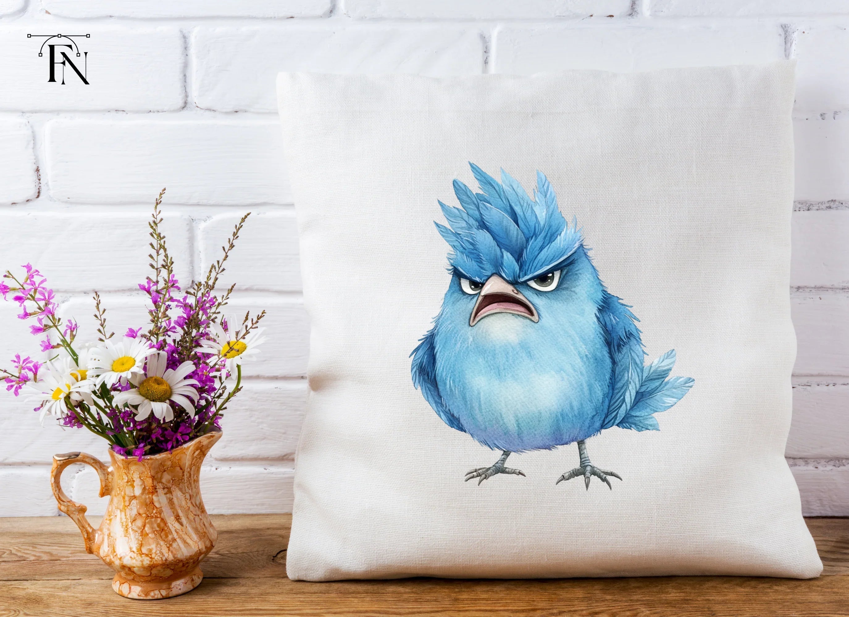 Furious Blue Bird Clipart Bundle