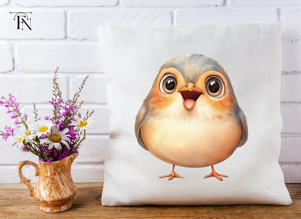 Happy Baby Bird Clipart Bundle
