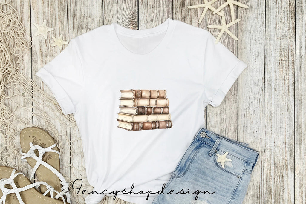 Vintage Book Stacks Clipart Bundle
