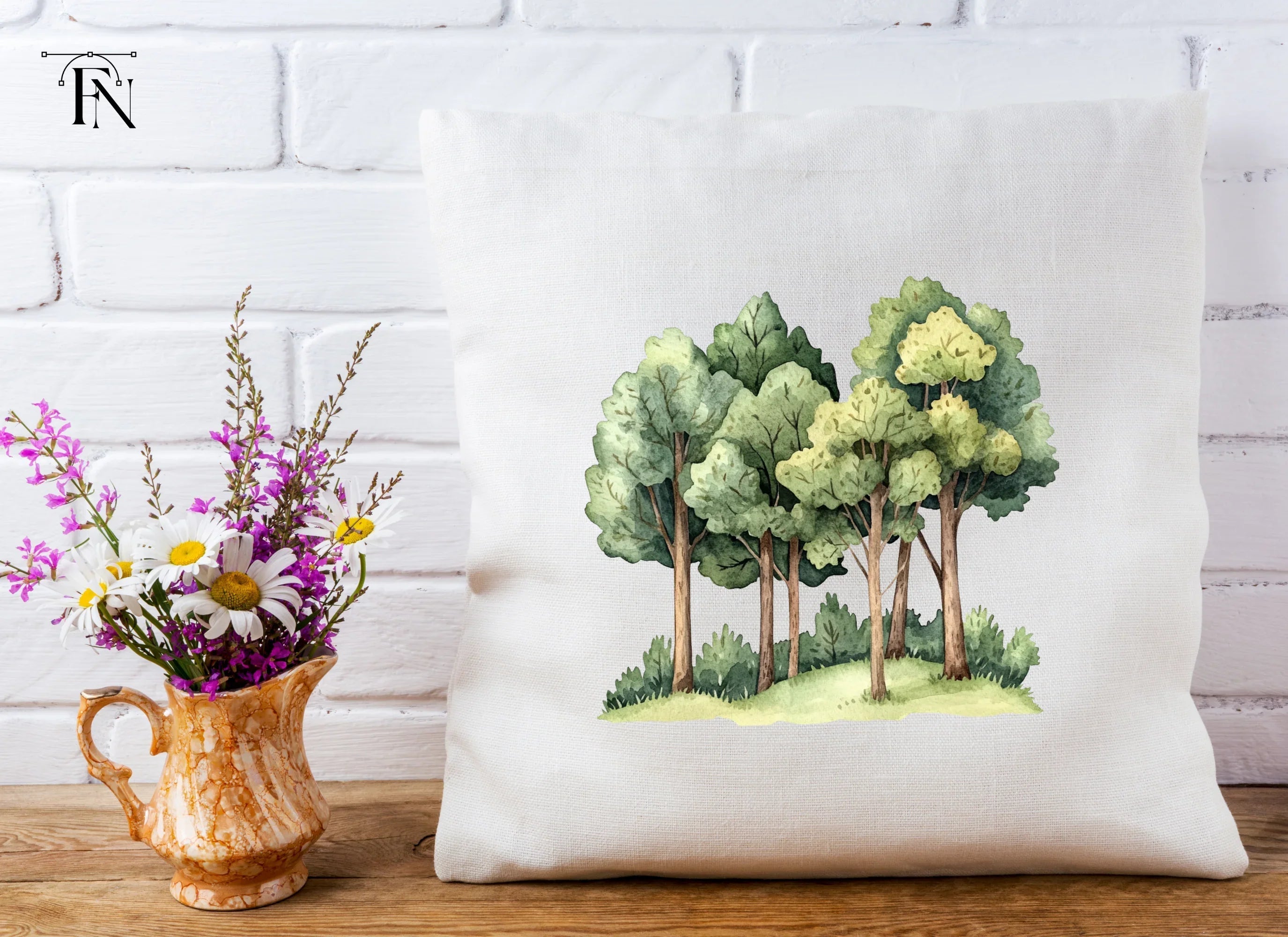 Forest Tree Group Clipart Bundle