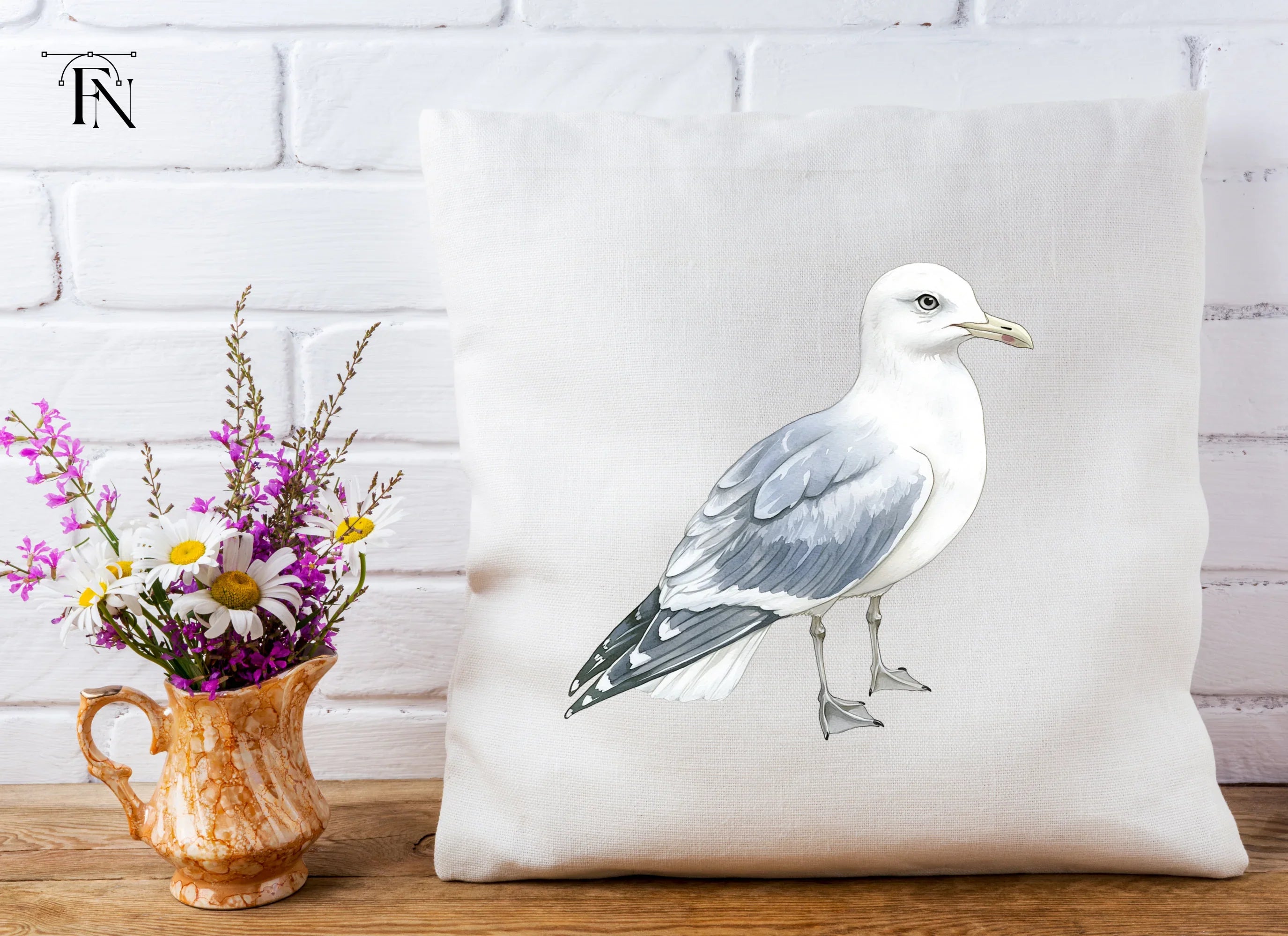 Realistic Seagull Clipart Bundle