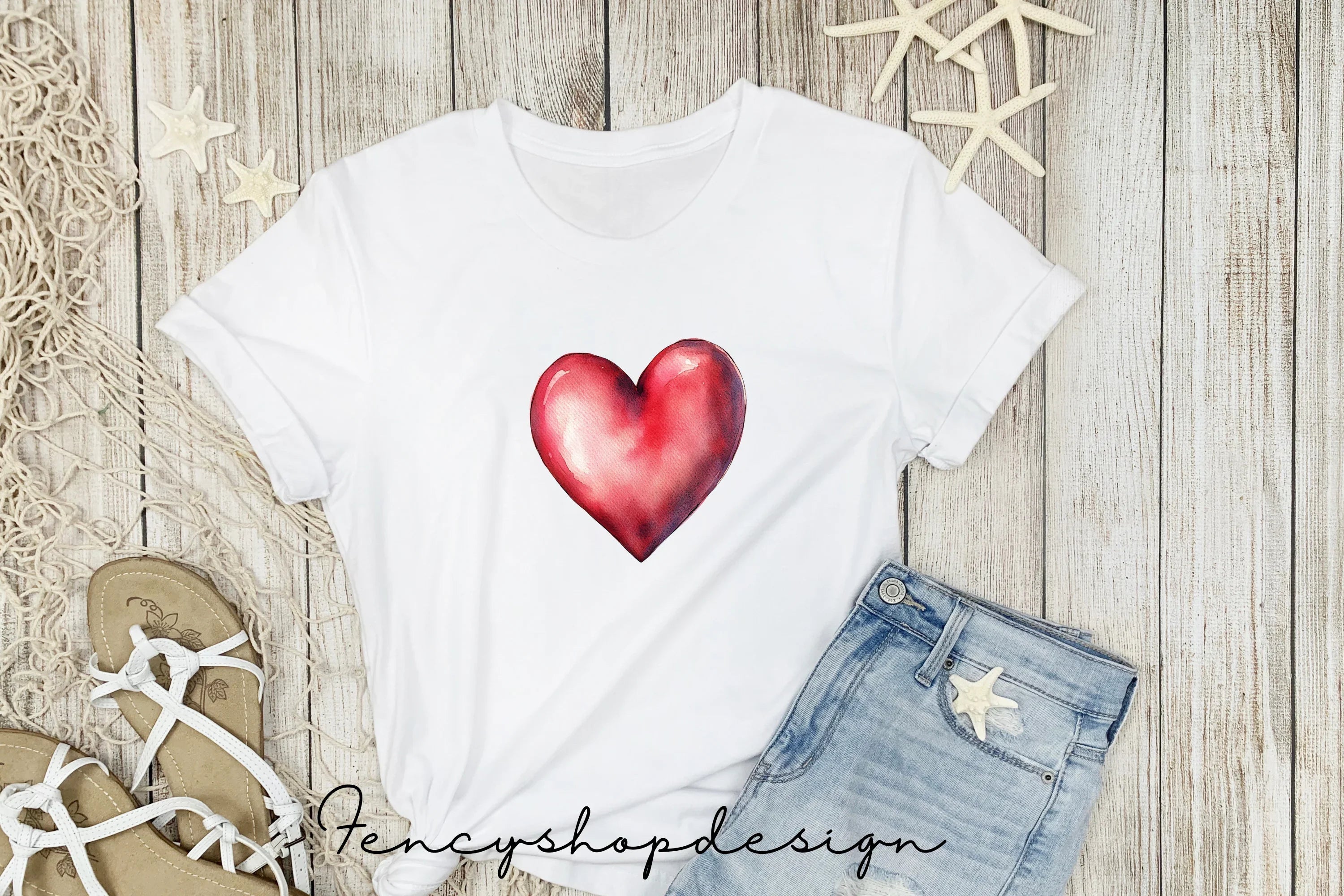 Lovely Red Hearts Clipart Bundle