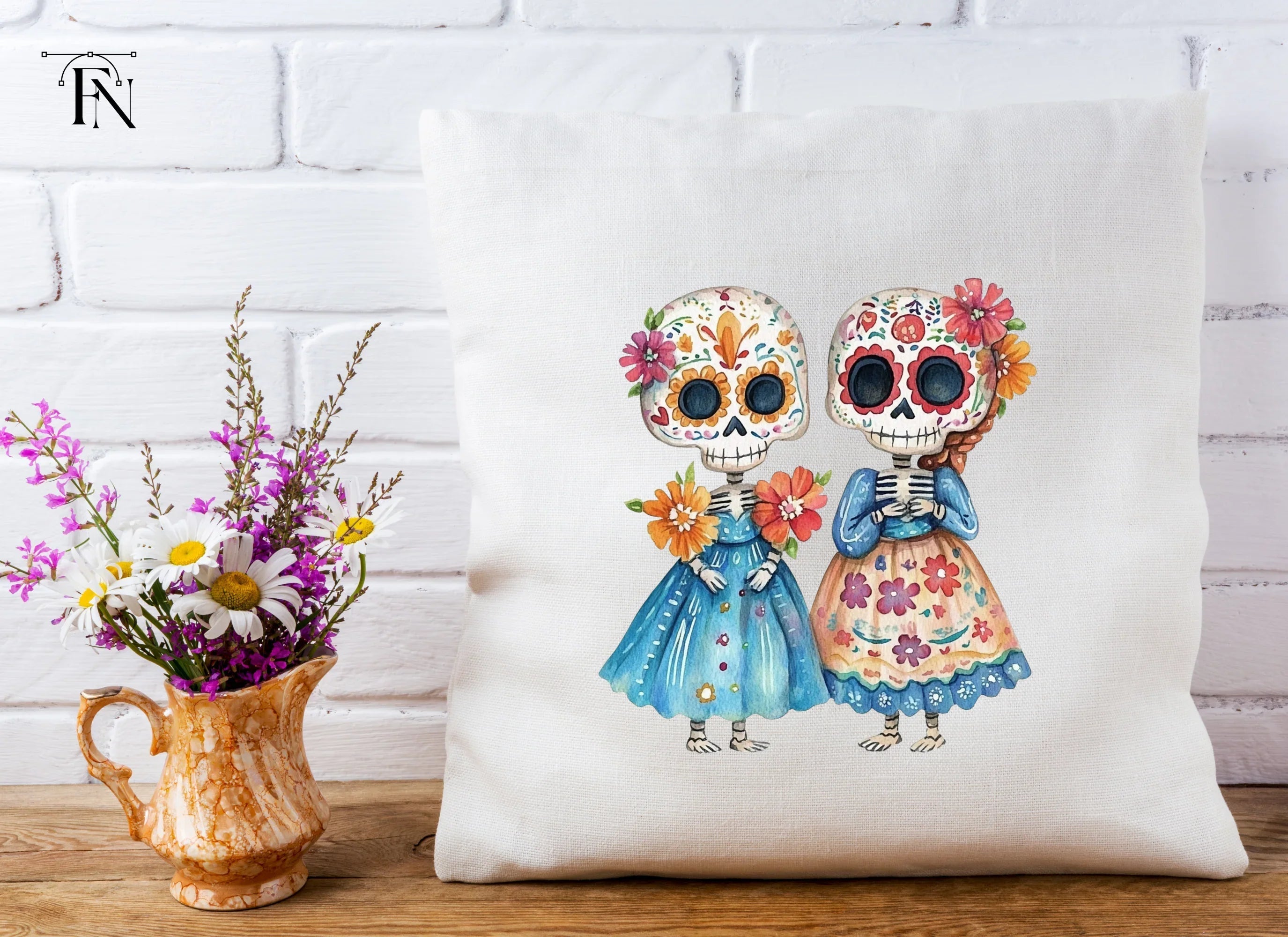 Day of the Dead Skeletons Clipart Bundle
