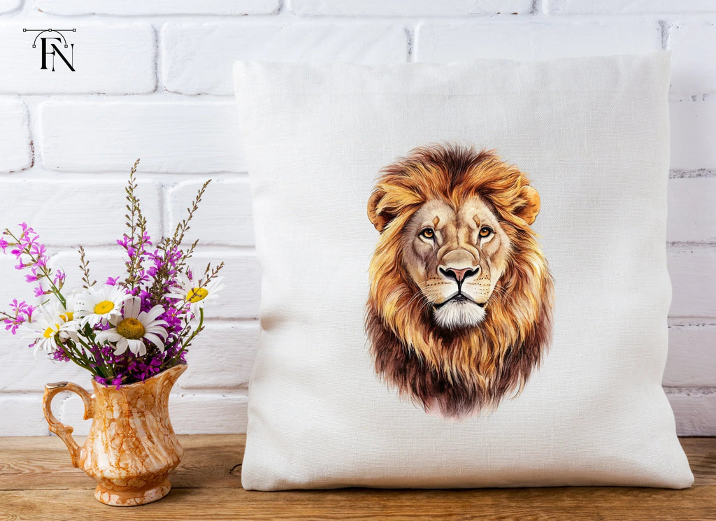 Fierce Lion Head Clipart Bundle