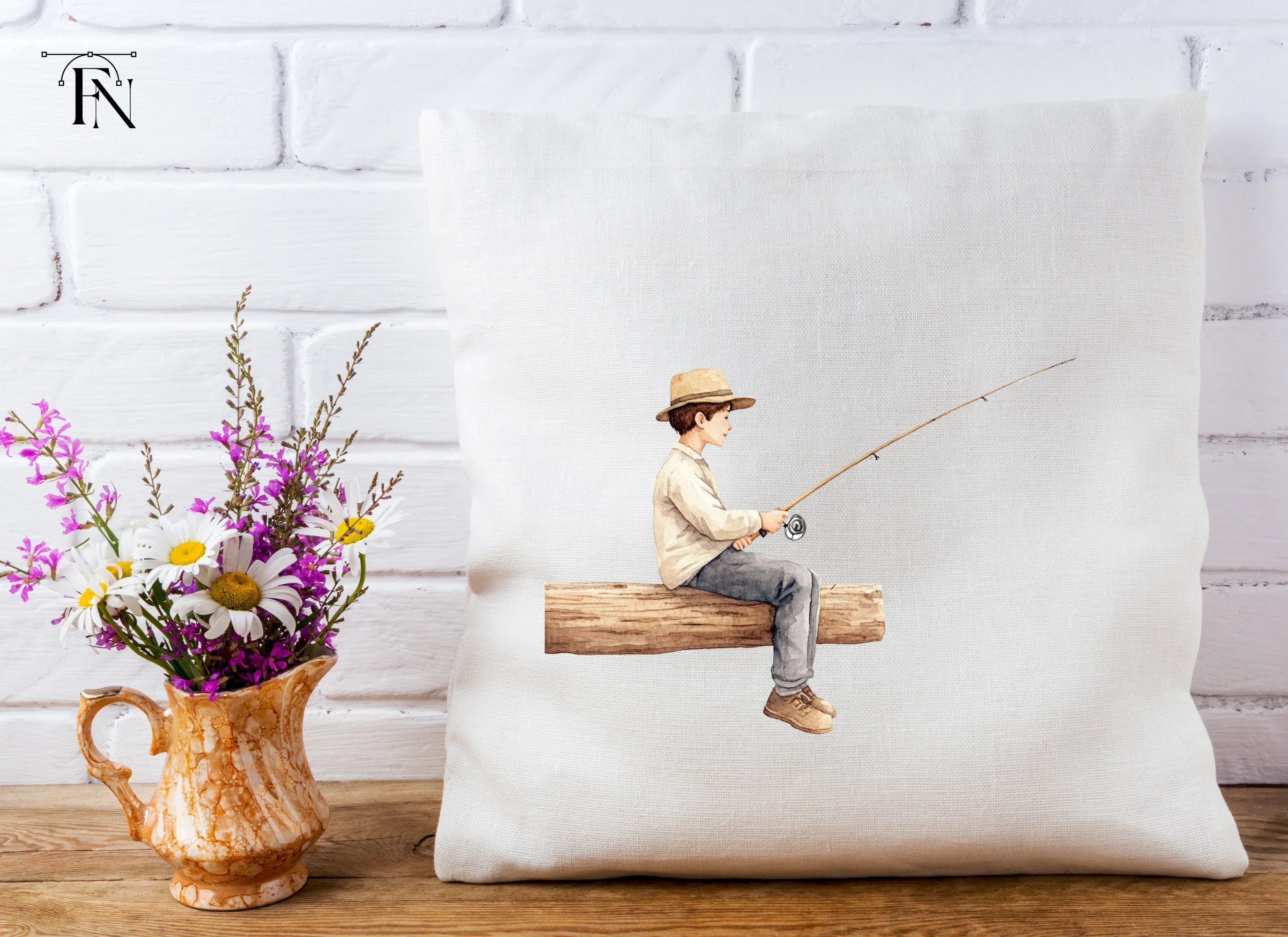 Boy Fishing Clipart Bundle