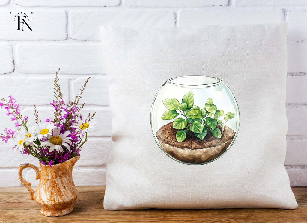 Miniature Plant Terrariums Clipart Bundle