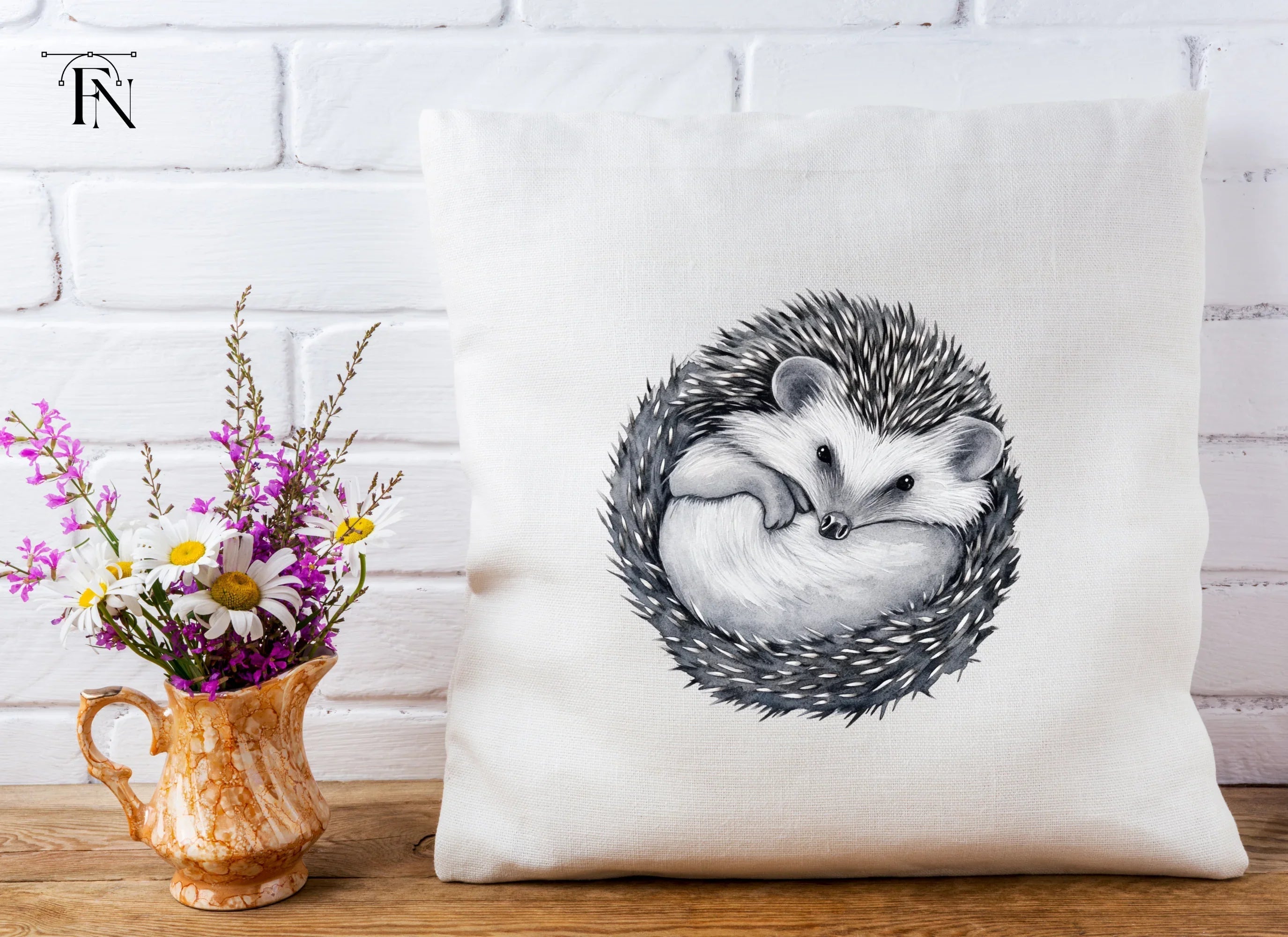 Cute Hedgehog Clipart Bundle