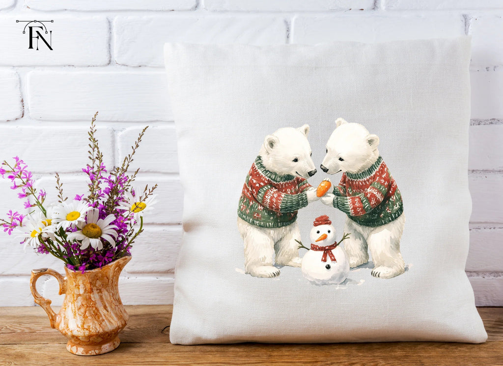 Cute Polar Bears Christmas Clipart Bundle