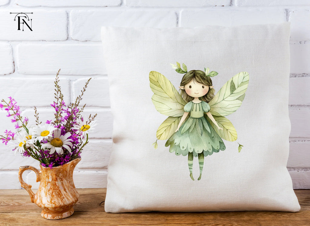 Enchanting Green Leaf Fairy Clipart Bundle