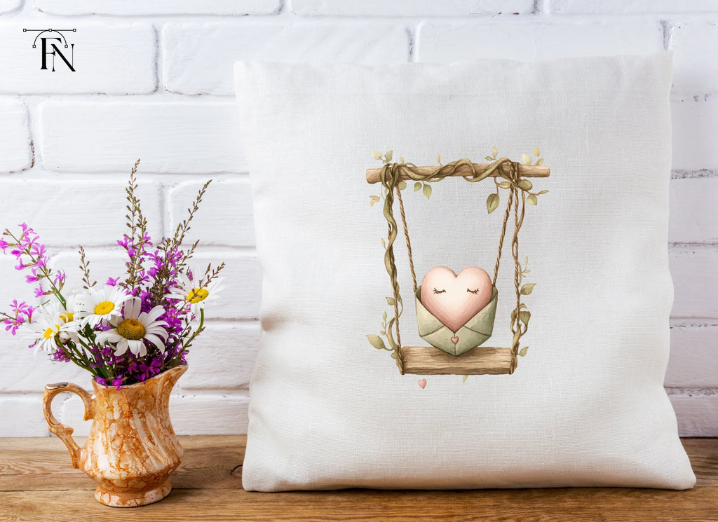 Cute Heart Swings Clipart Bundle