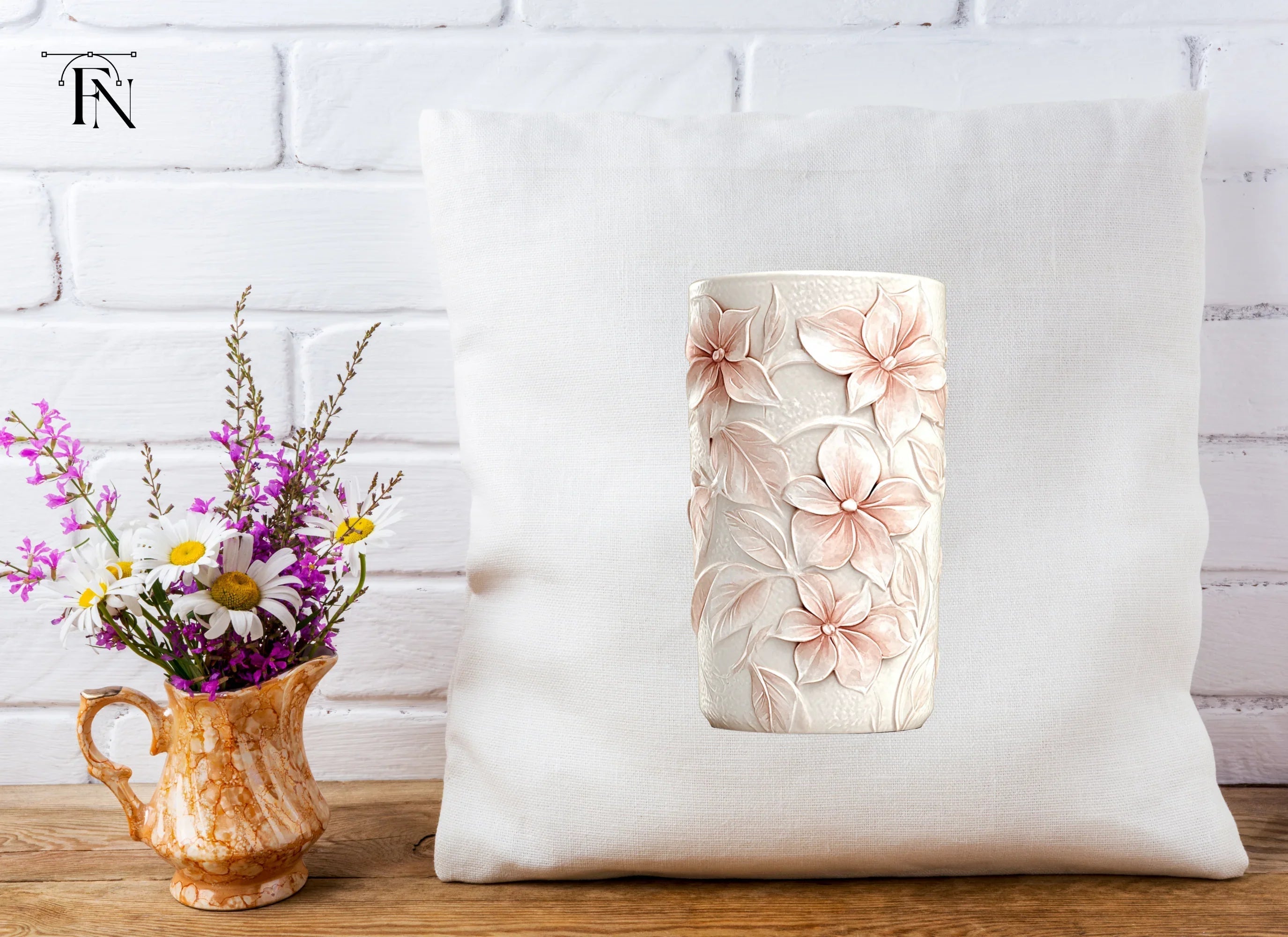Elegant Floral Vase Clipart Bundle