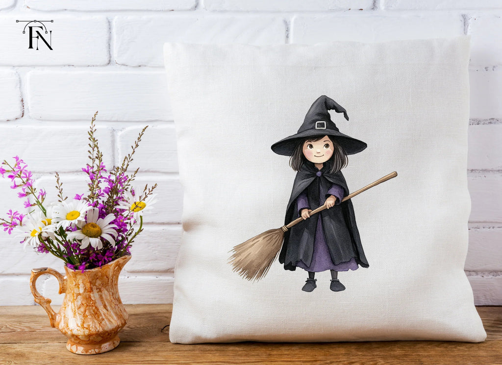 Cute Halloween Witch Clipart Bundle