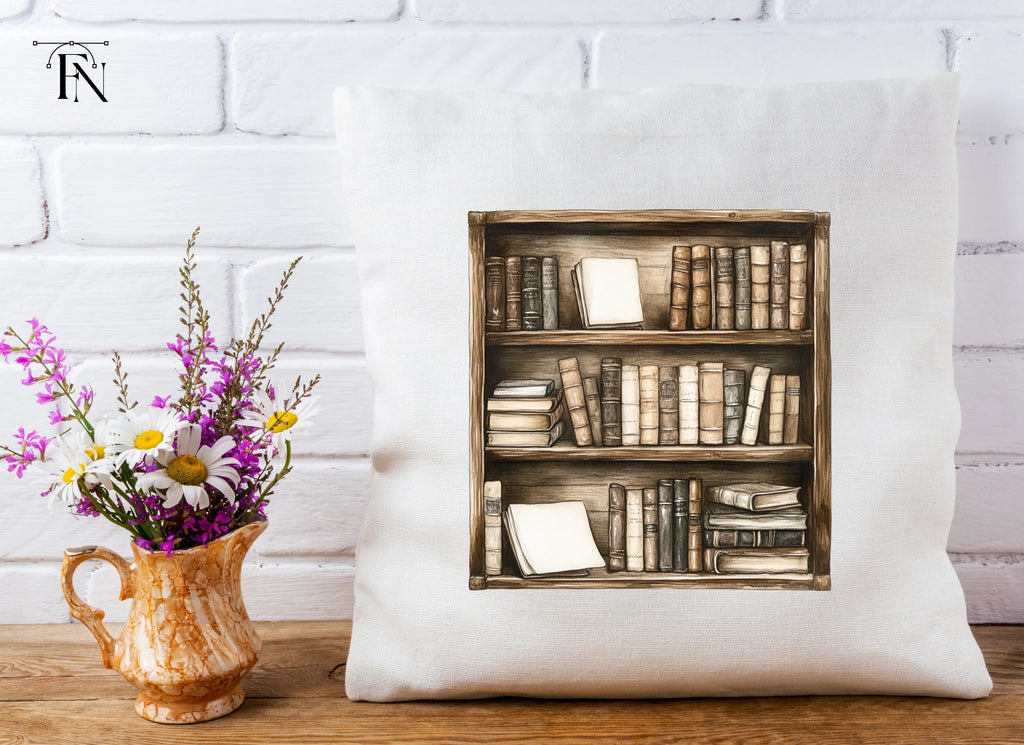 Rustic Bookshelves Clipart Bundle