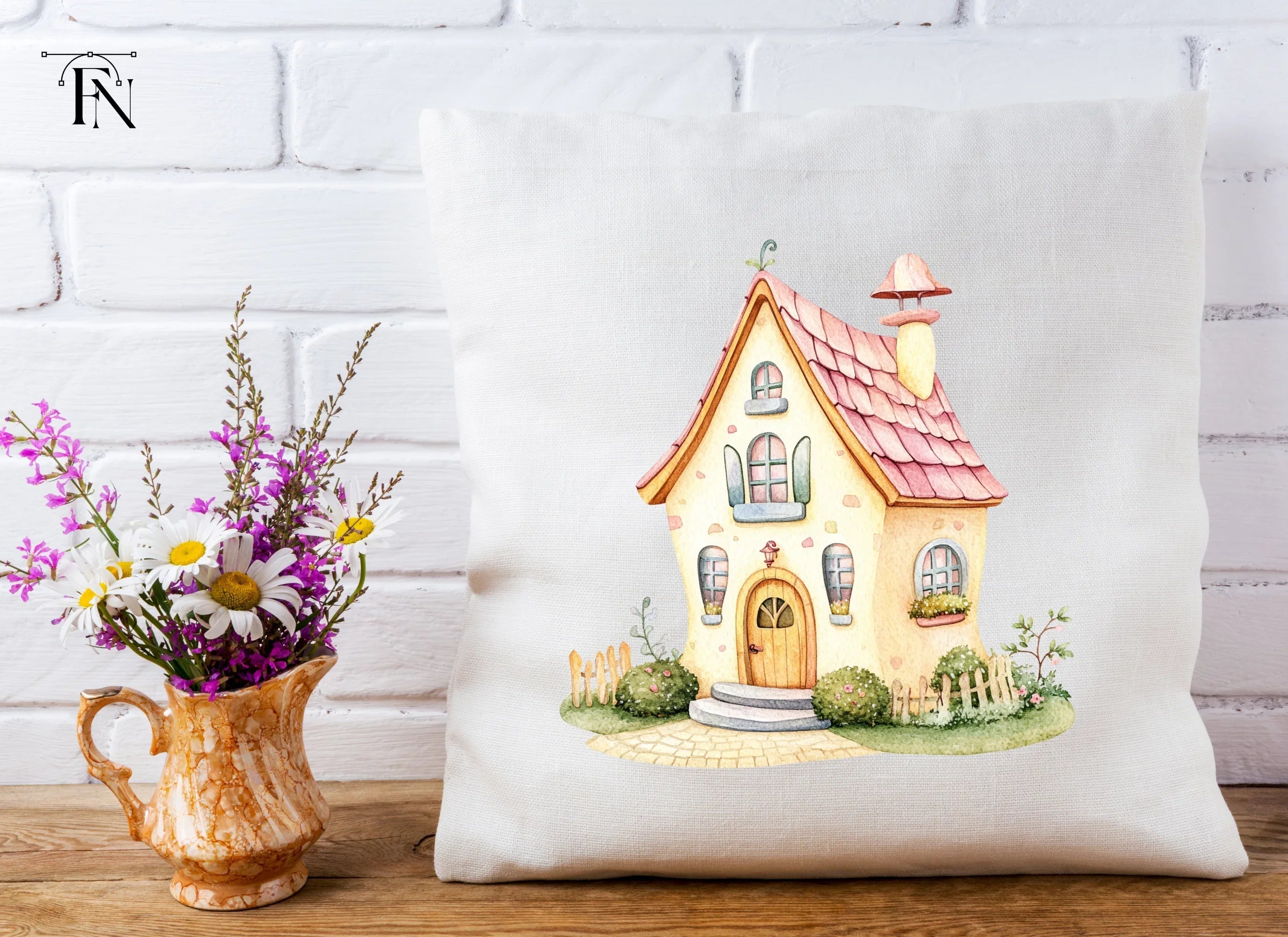 Cute Fairy Tale House Clipart Bundle