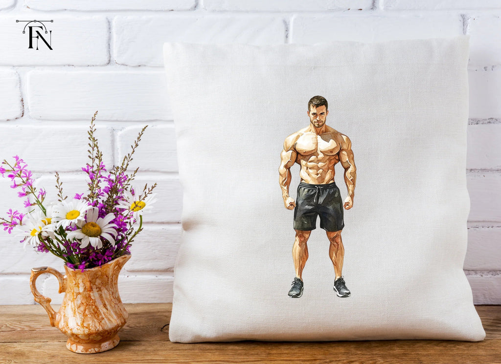 Muscular Men Fitness Clipart Bundle
