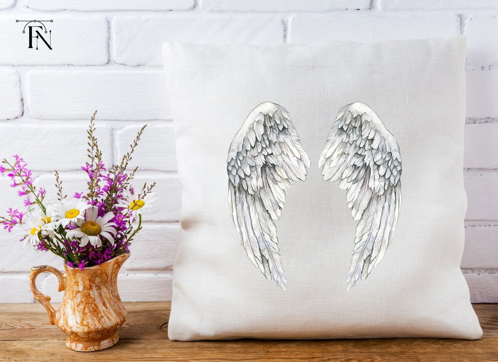 Elegant White Angel Wings Clipart Bundle