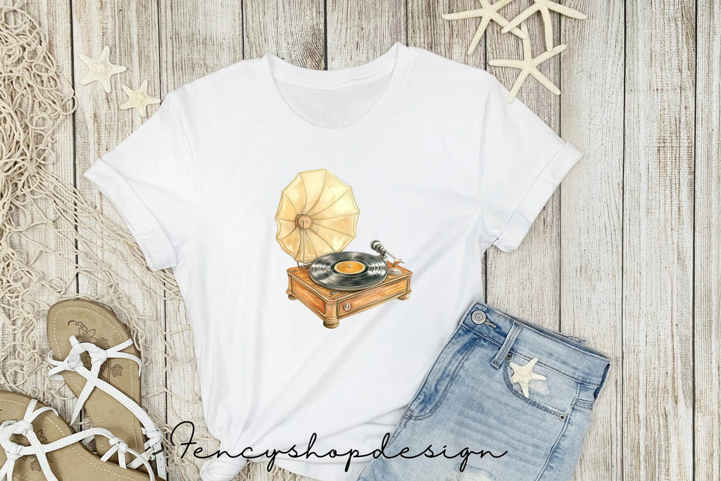 Vintage Gramophone Clipart Bundle
