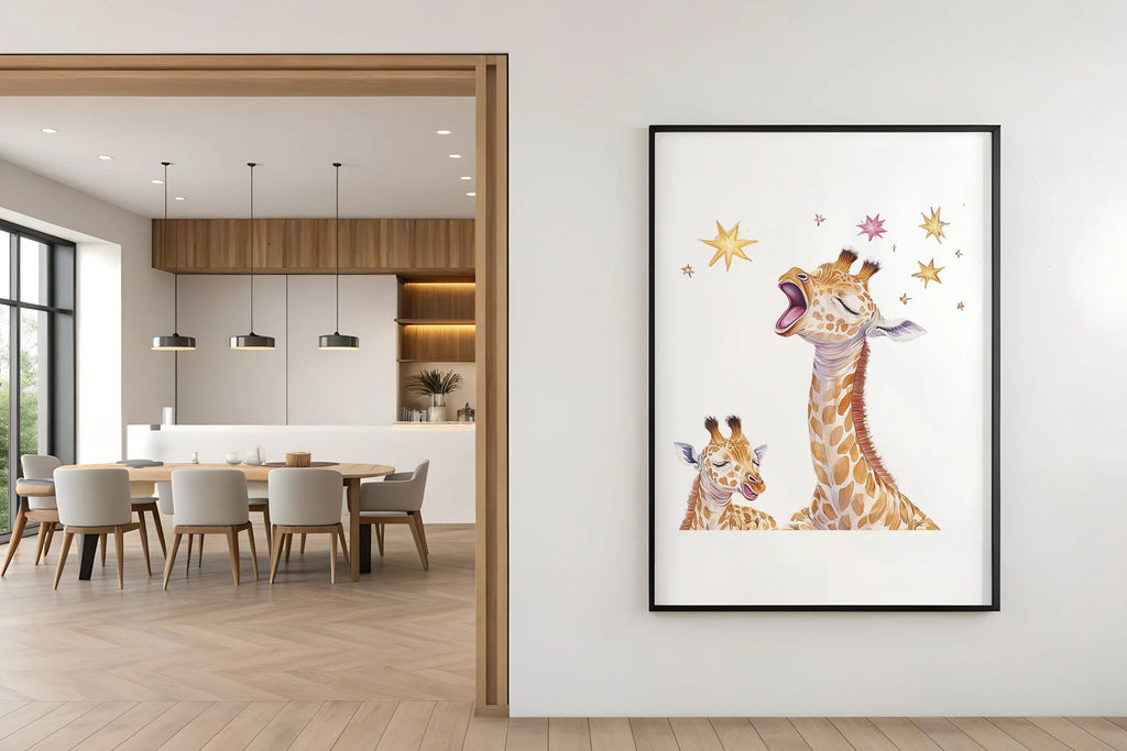 Cute Giraffe Family Clipart Bundle