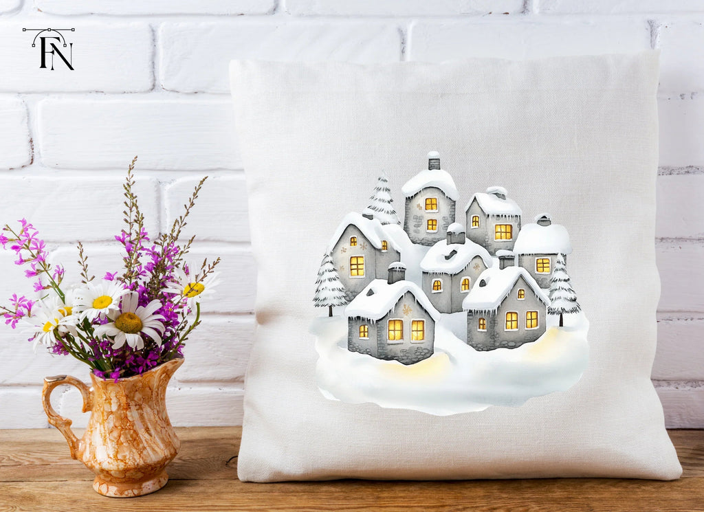 Winter Village Clipart Bundle