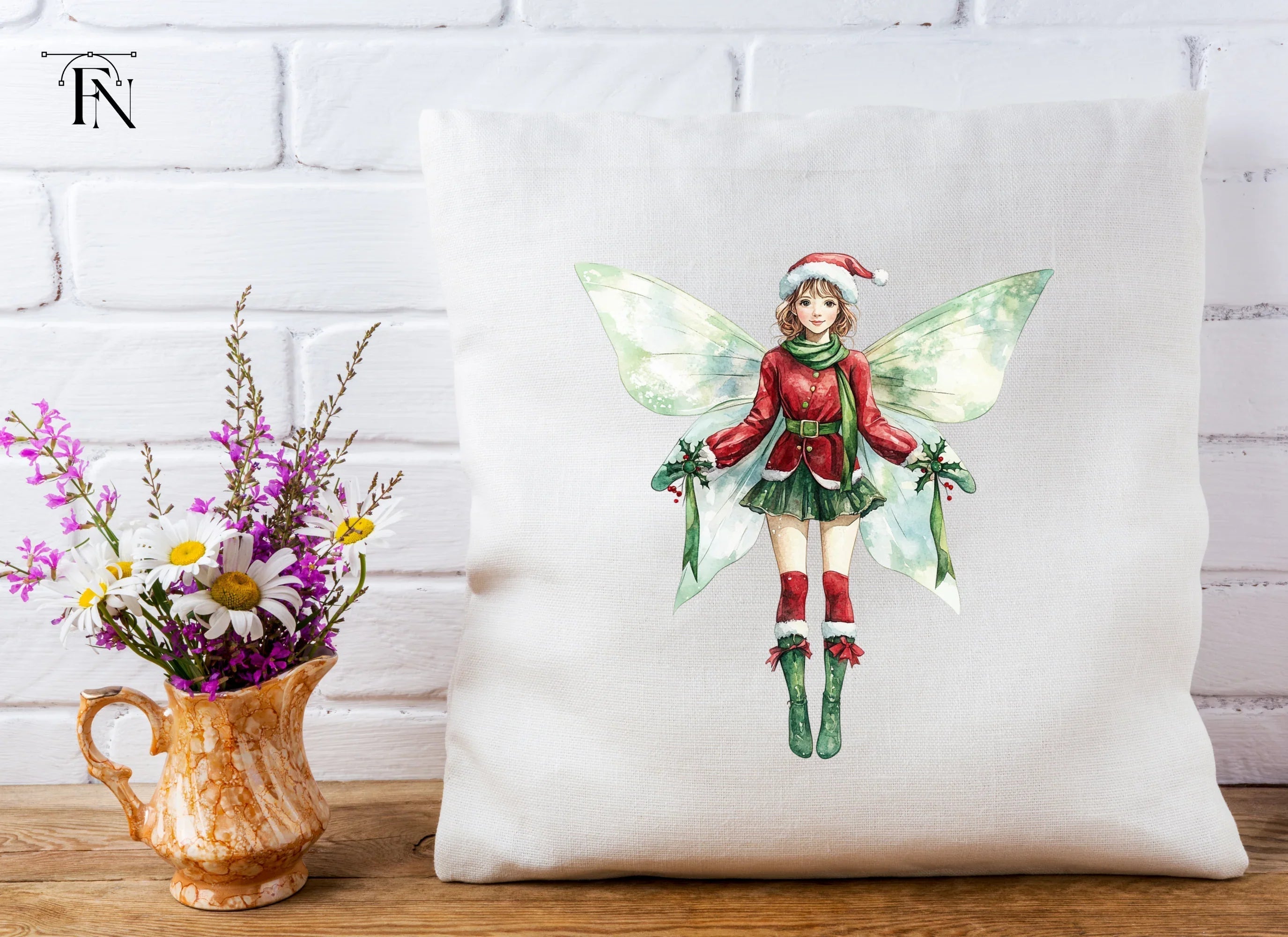 Festive Christmas Fairy Clipart Bundle