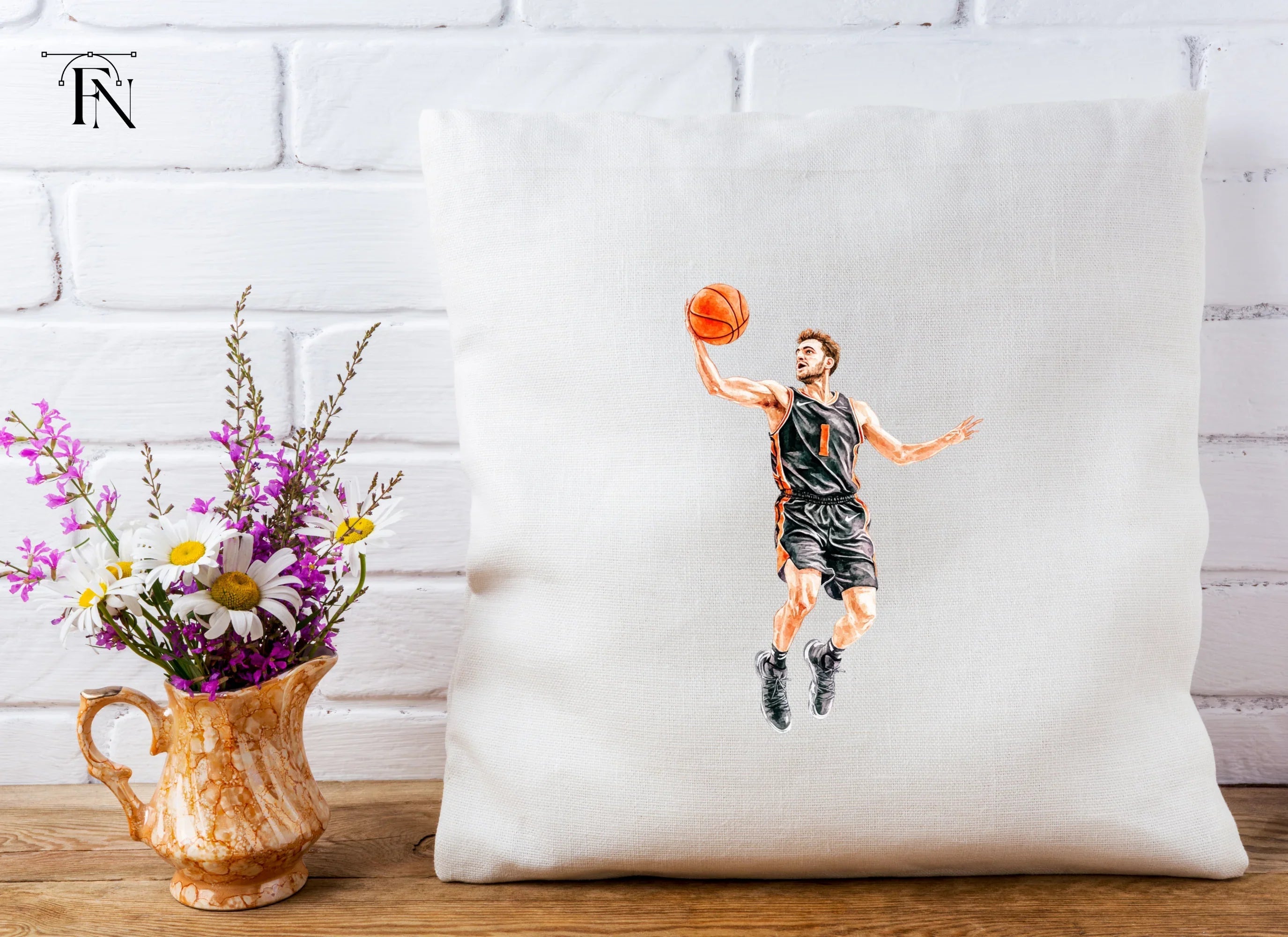 Basketball Player Slam Dunk Clipart Bundle