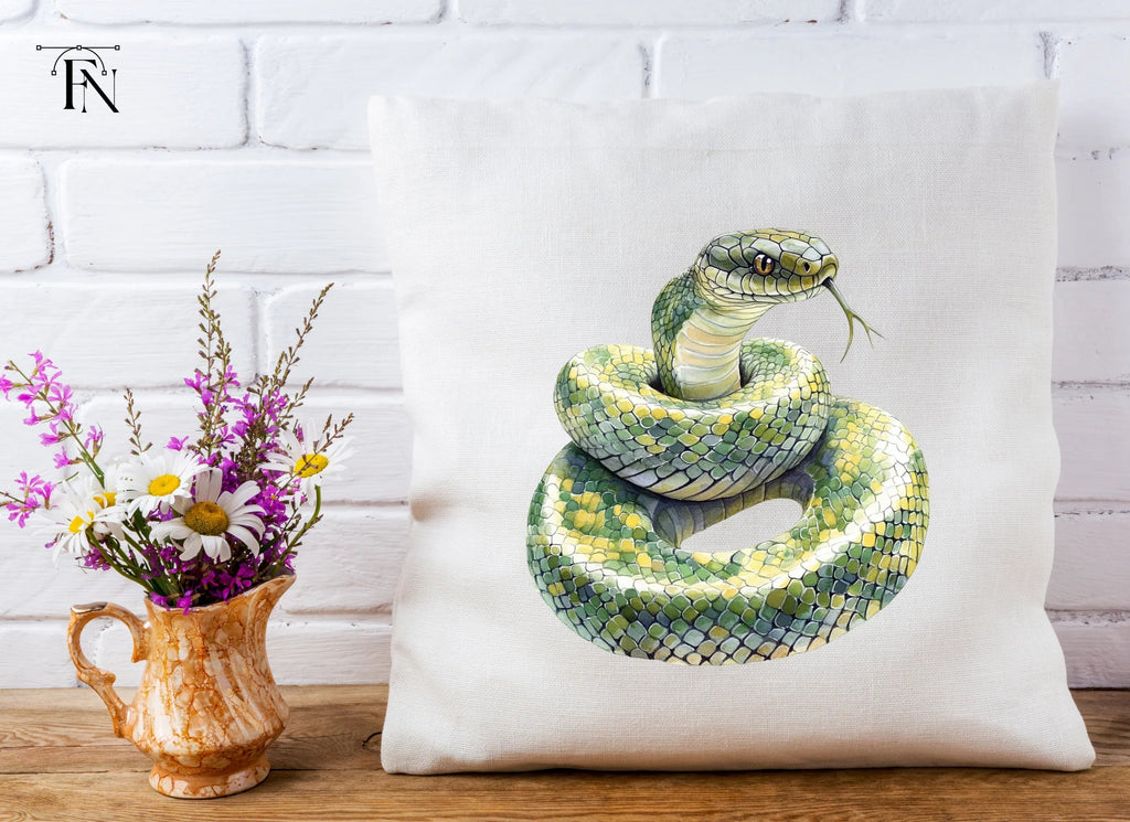 Vibrant Green Snake Clipart Bundle