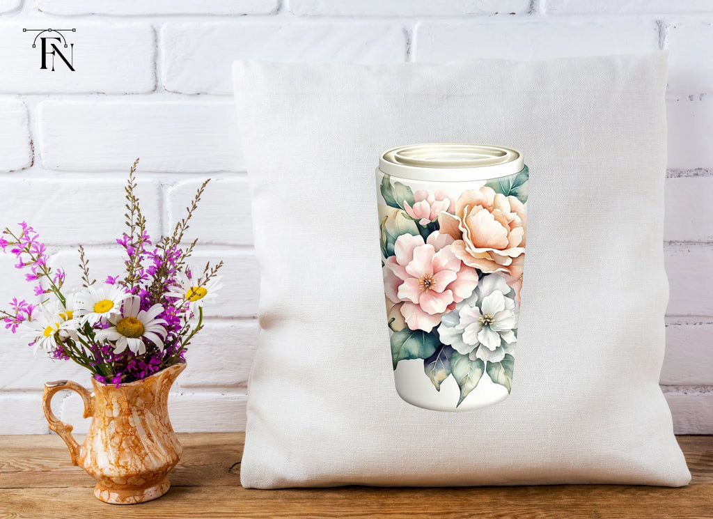 Floral Tumbler Clipart Bundle
