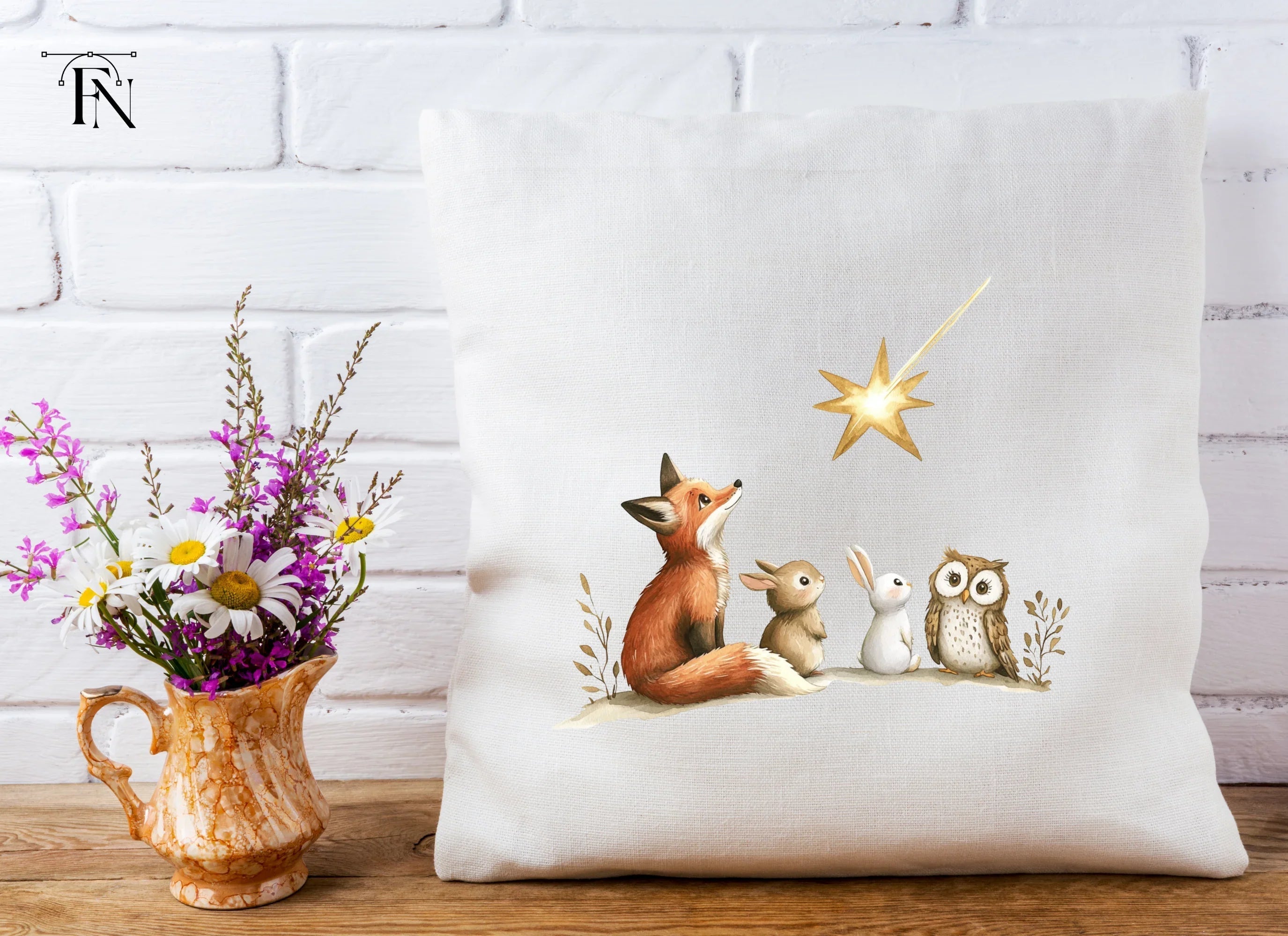 Woodland Animals Stargazing Clipart Bundle