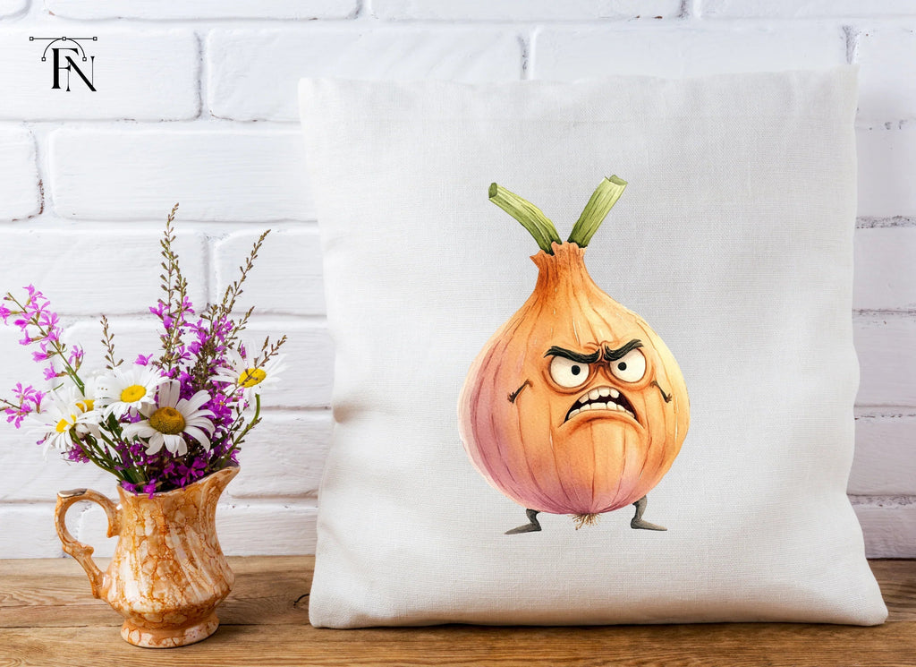 Angry Onion Cartoon Clipart Bundle
