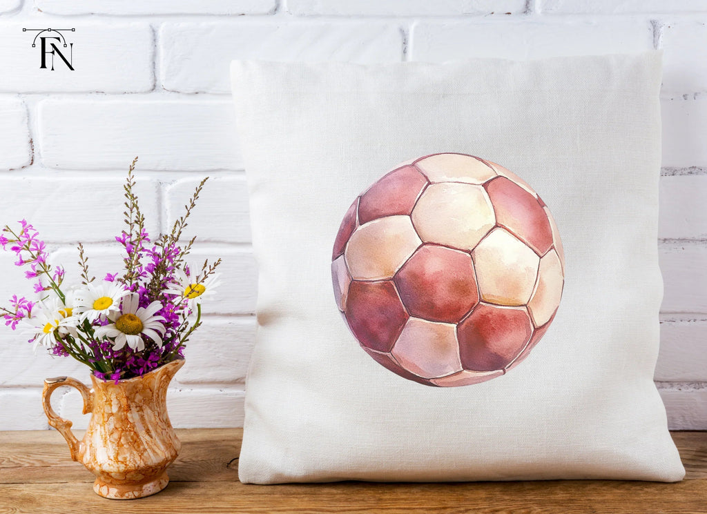 Red Soccer Ball Clipart Bundle