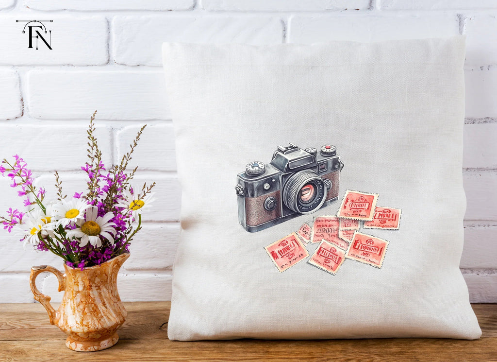 Vintage Camera Stamp Clipart Bundle